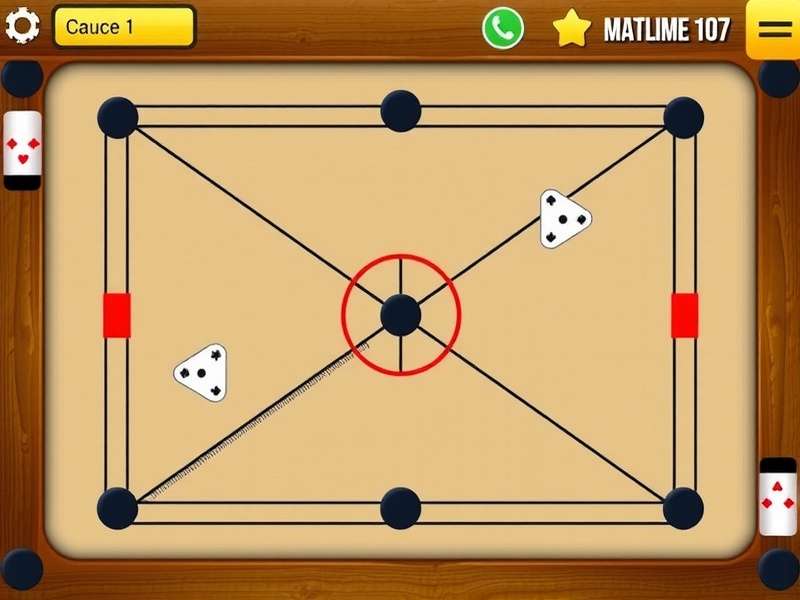 Carrom Flash Ruler Game Screenshot